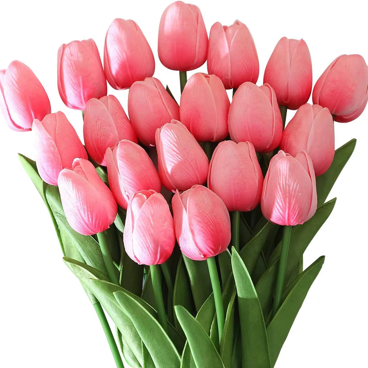 10Pcs Artificial Flower Realistic Touch Tulip Scrapbooking Vase Home Decor Wedding Garden Arch Garland Mother'S Day Bouquet Diy