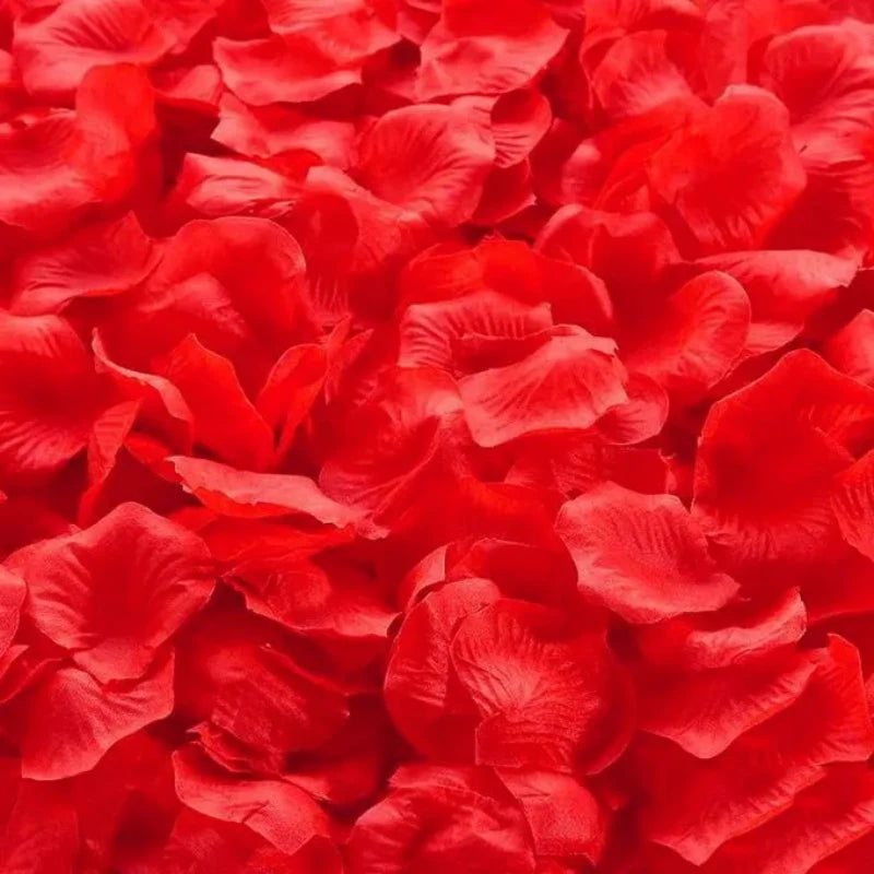 1000Pcs Top Colorful Artificial Fake Rose Petals Red White Gold Roses Petal Flowers Romantic Wedding Party Valentine Decor