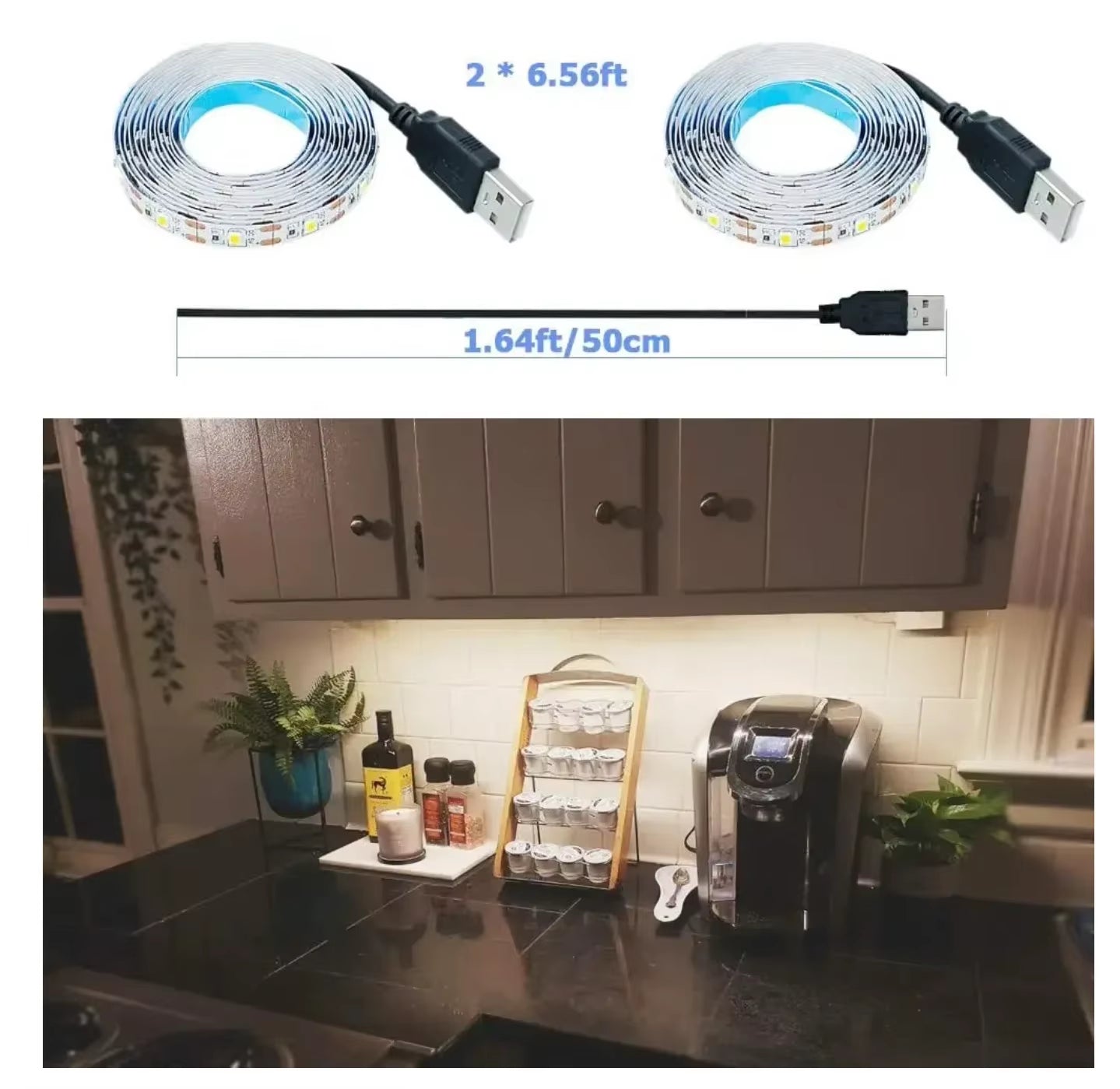 DC 5V USB LED Strips 2835 White Warm White LED Strip Light TV Background Lighting Tape Home Decor Lamp 1- 5M LED String Light