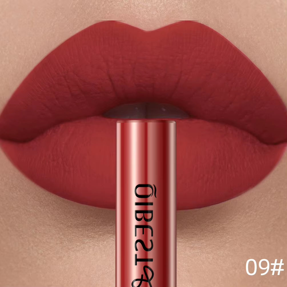 Matte Liquid Lipstick Waterproof Long Lasting Velvet Lip Gloss Tint Tube Matte Nude Pigment Red Lipgloss Lips Makeup