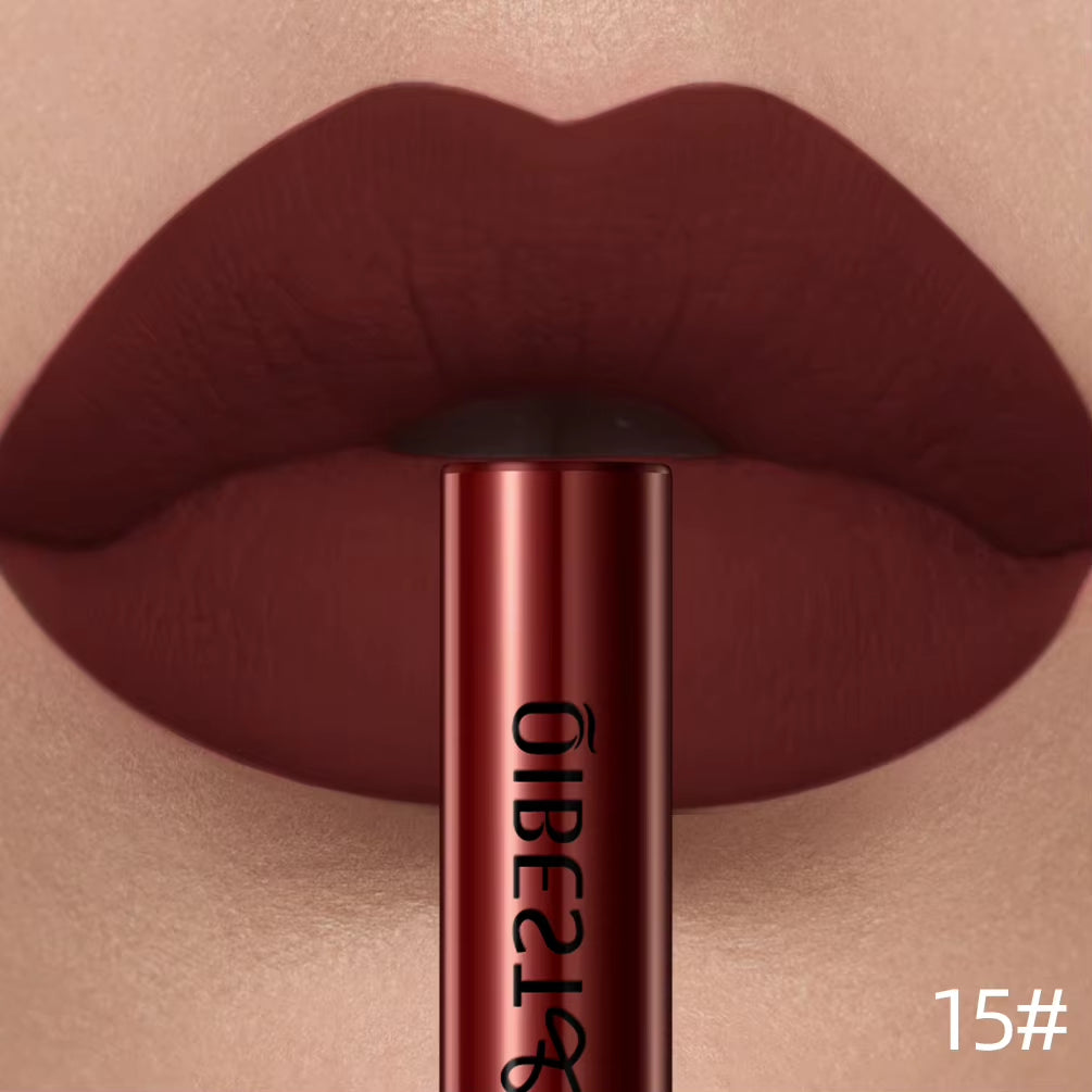 Matte Liquid Lipstick Waterproof Long Lasting Velvet Lip Gloss Tint Tube Matte Nude Pigment Red Lipgloss Lips Makeup