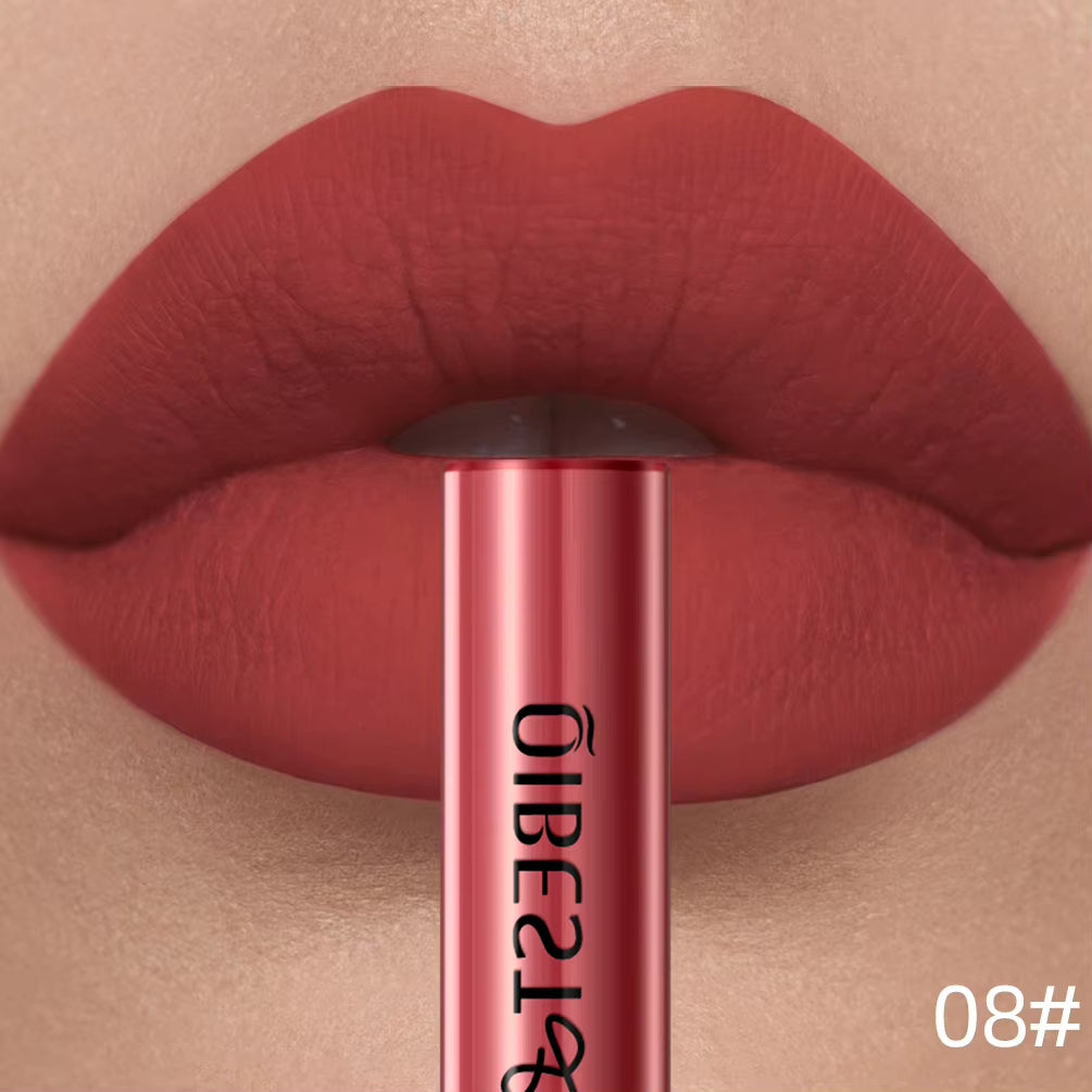 Matte Liquid Lipstick Waterproof Long Lasting Velvet Lip Gloss Tint Tube Matte Nude Pigment Red Lipgloss Lips Makeup