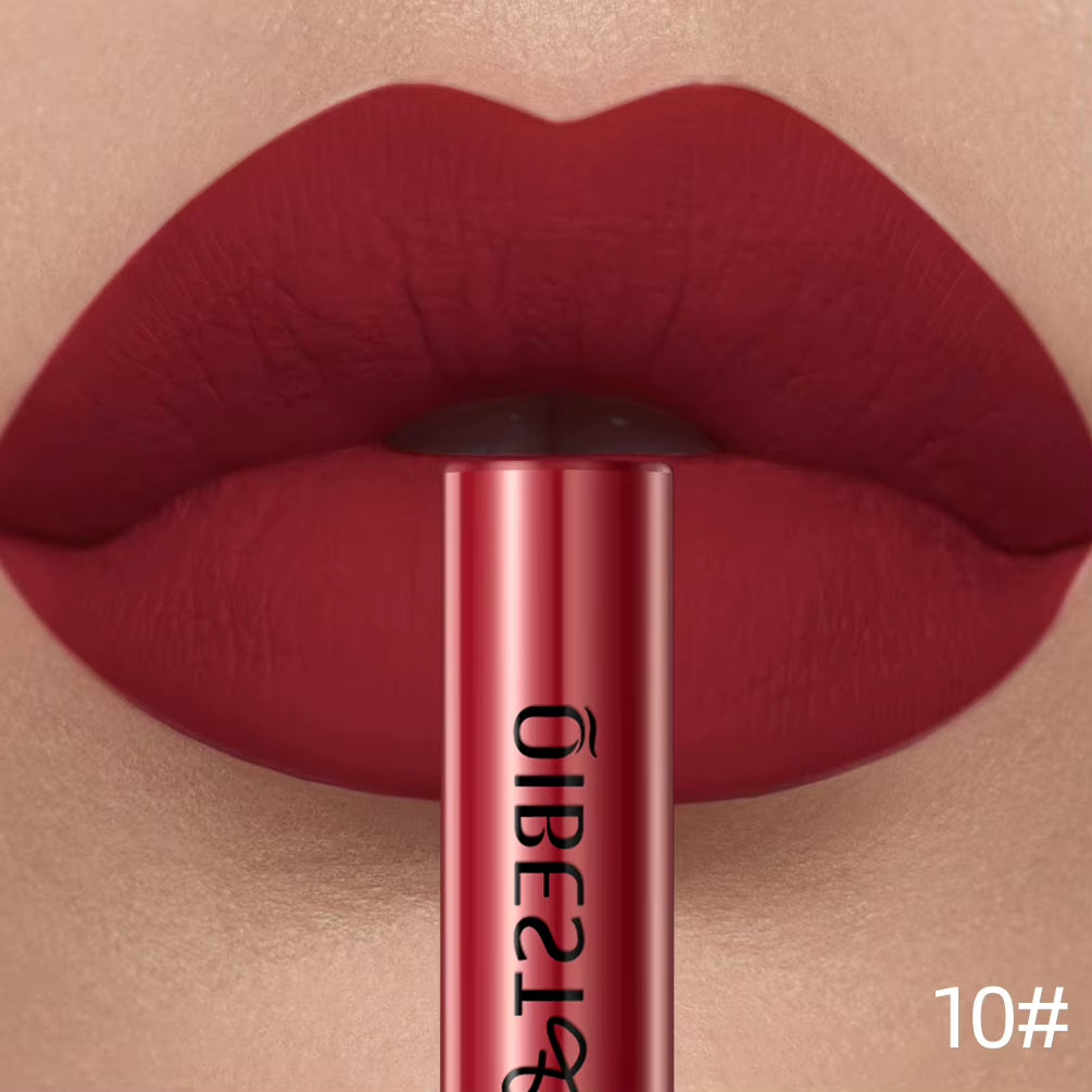 Matte Liquid Lipstick Waterproof Long Lasting Velvet Lip Gloss Tint Tube Matte Nude Pigment Red Lipgloss Lips Makeup