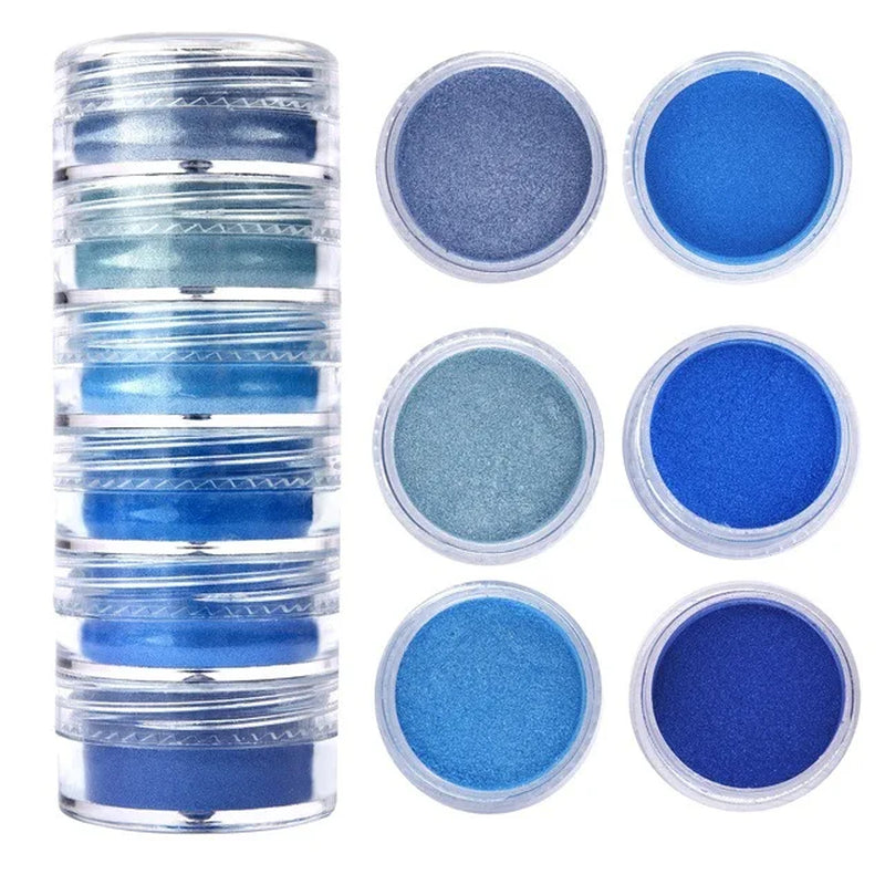 Crystal Clear Epoxy Resin Kit & 6 Colors Mica Powder, Bubble Free AB Glue for DIY Jewelry Making, Nail Art,Soap & Casting Crafts