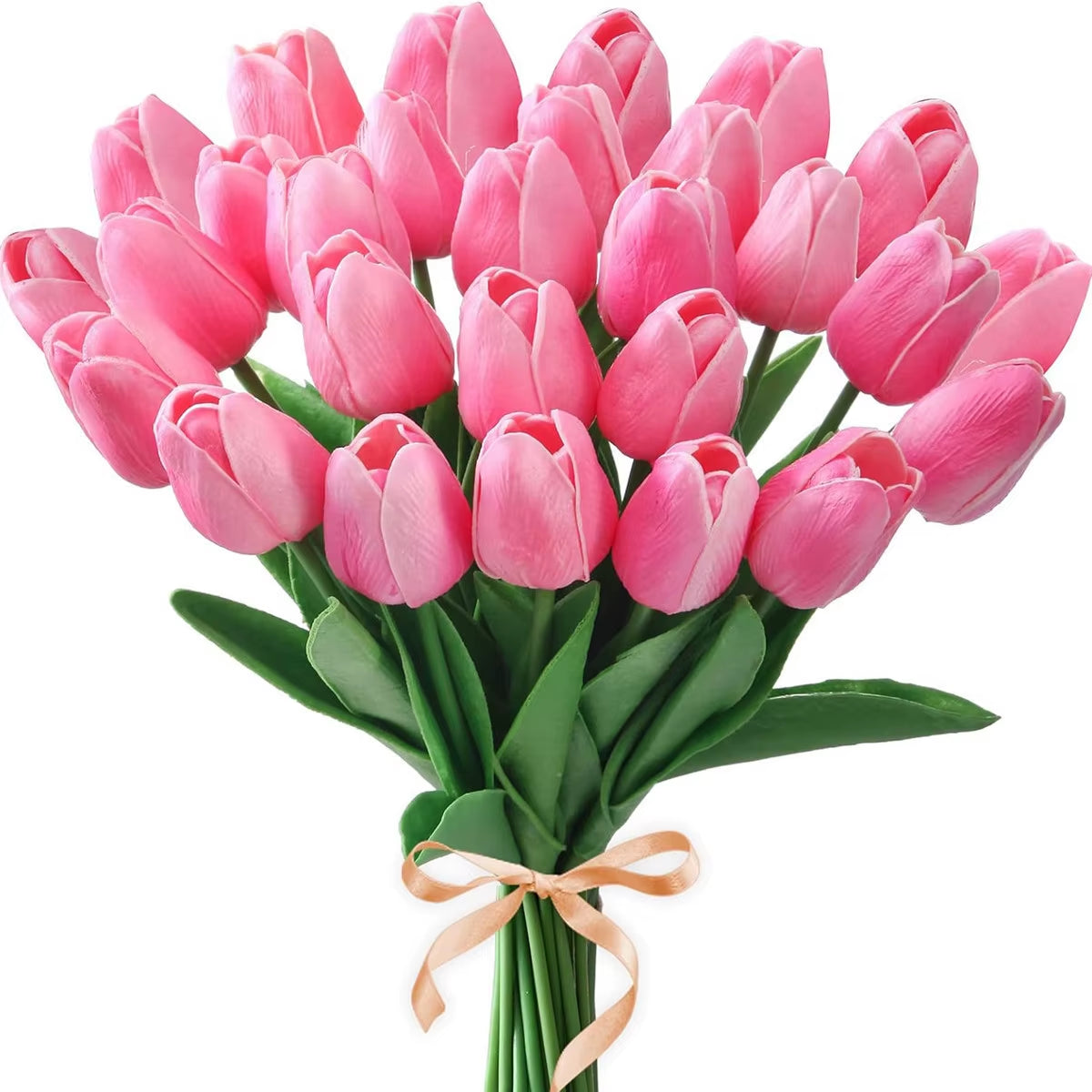 10Pcs Artificial Flower Realistic Touch Tulip Scrapbooking Vase Home Decor Wedding Garden Arch Garland Mother'S Day Bouquet Diy
