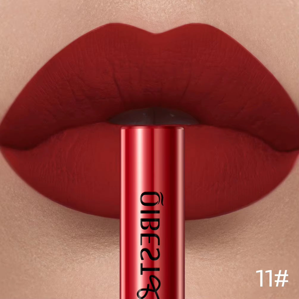 Matte Liquid Lipstick Waterproof Long Lasting Velvet Lip Gloss Tint Tube Matte Nude Pigment Red Lipgloss Lips Makeup