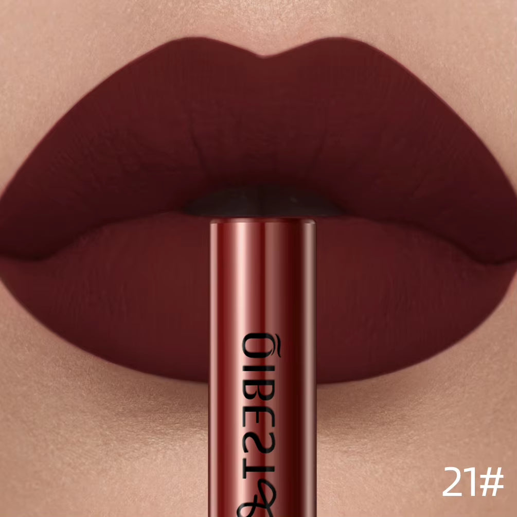 Matte Liquid Lipstick Waterproof Long Lasting Velvet Lip Gloss Tint Tube Matte Nude Pigment Red Lipgloss Lips Makeup
