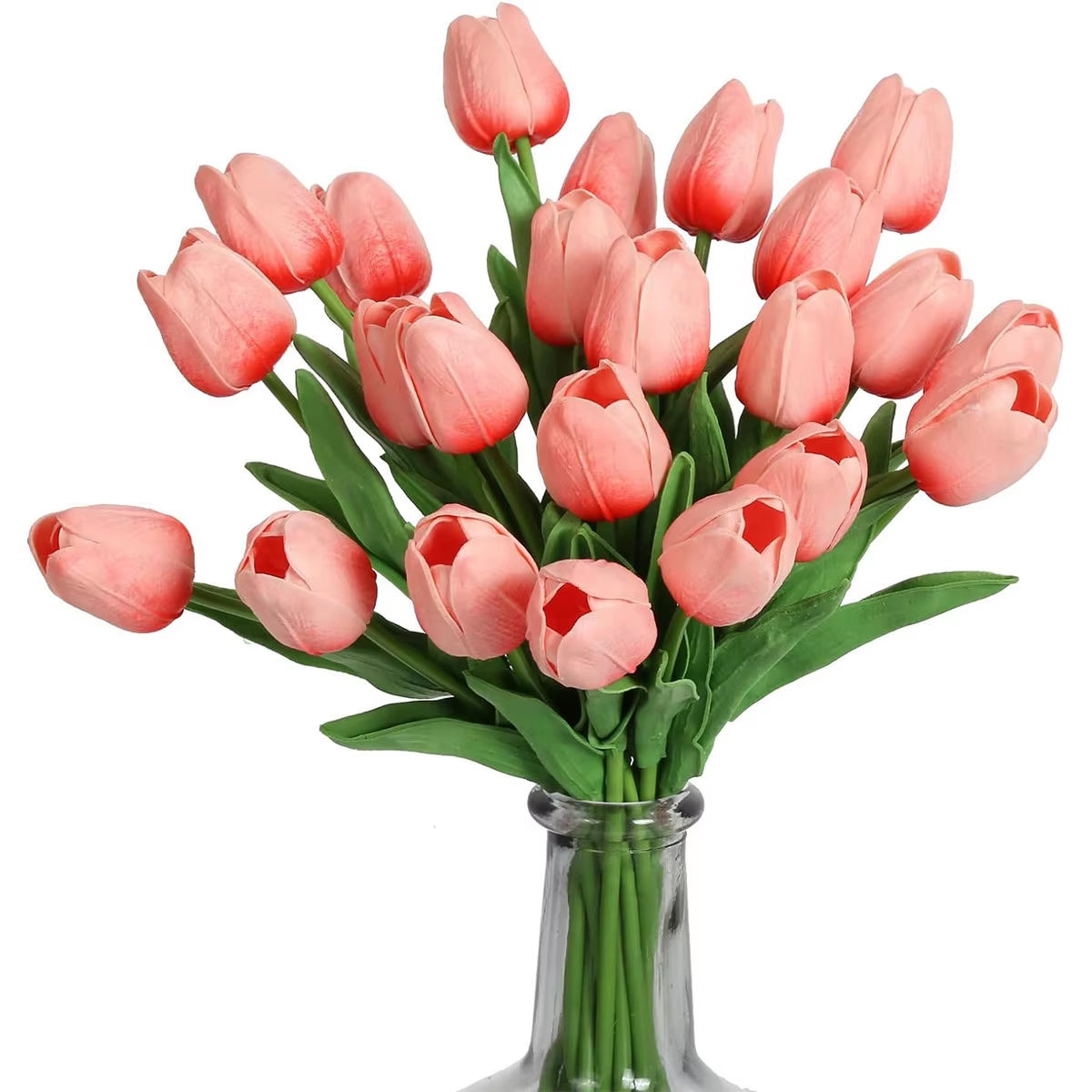 10Pcs Artificial Flower Realistic Touch Tulip Scrapbooking Vase Home Decor Wedding Garden Arch Garland Mother'S Day Bouquet Diy