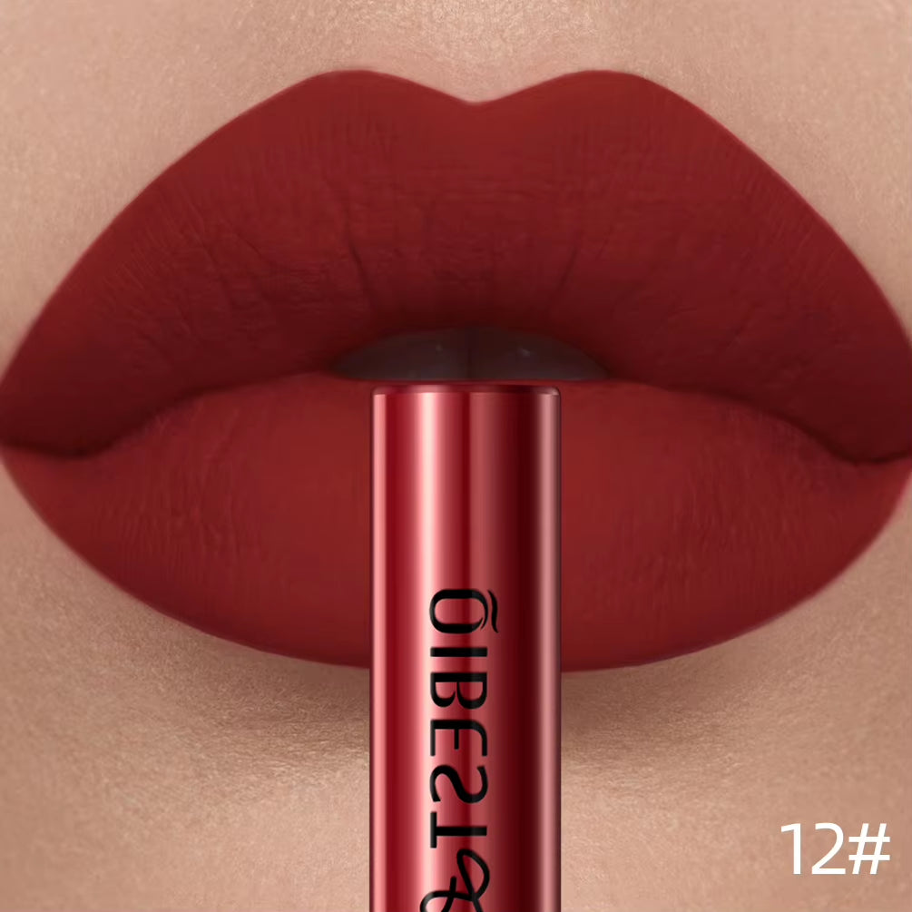 Matte Liquid Lipstick Waterproof Long Lasting Velvet Lip Gloss Tint Tube Matte Nude Pigment Red Lipgloss Lips Makeup