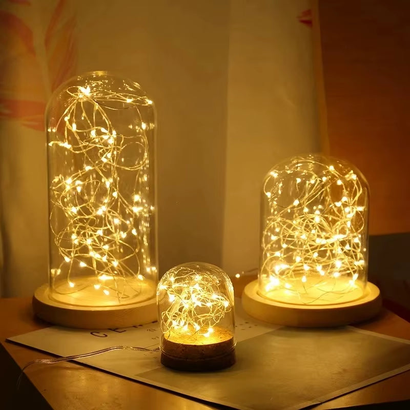 1/5/10Pcs Fairy Lights String Button Battery Light Home Decor Living Bedroom Garden Christmas Wedding New Year Ornament Garland