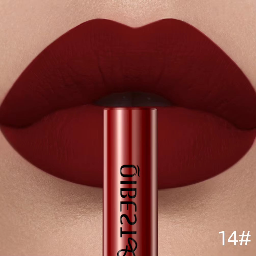 Matte Liquid Lipstick Waterproof Long Lasting Velvet Lip Gloss Tint Tube Matte Nude Pigment Red Lipgloss Lips Makeup