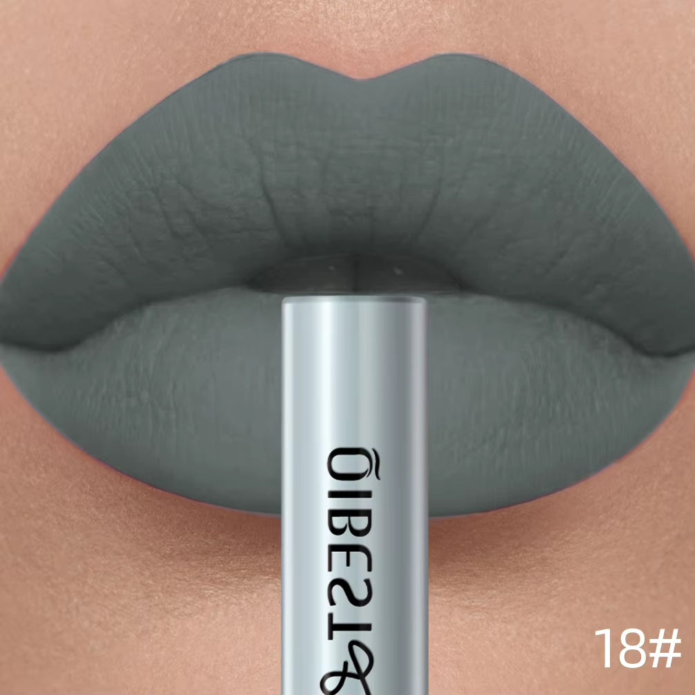 Matte Liquid Lipstick Waterproof Long Lasting Velvet Lip Gloss Tint Tube Matte Nude Pigment Red Lipgloss Lips Makeup
